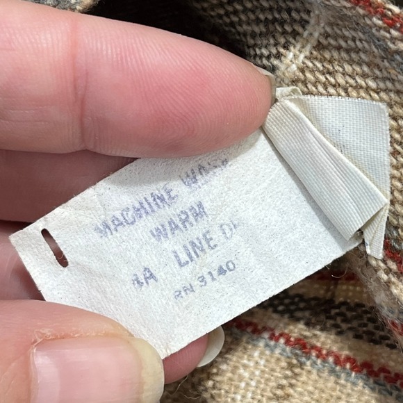 Vintage 70s Plaid A Line Skirt Women 6 Union Made ILGWU Wool Blend Knee Length - Picture 5 of 9